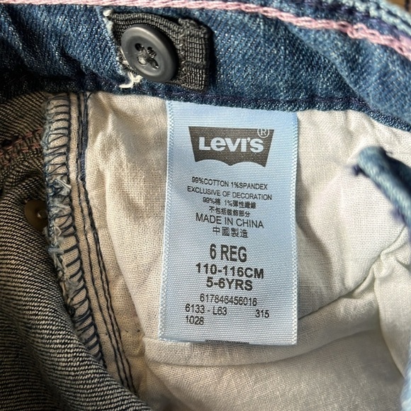 Brand New Levi’s Slim Straight Adjustable Waistband Stretch Pink Heart Jeans - Picture 12 of 13